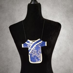 NWT/ Bigbuddha Chinese Silk Embroidered Mini Robe Coin Purse